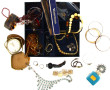 Lot comprenant un pendentif en verre de 