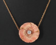 Collier fleur en or jaune 18 carats poin
