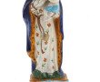 Vierge à l'Enfant, statuette en faïence 