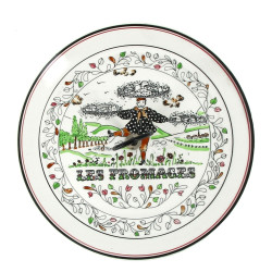GIEN - Plateau à fromage à anse, en faïe