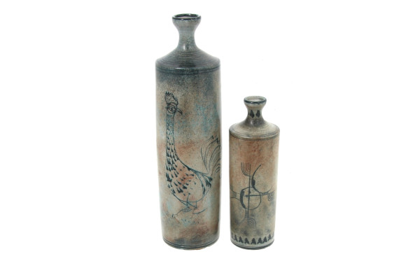 Atelier ROY, Mongolfier - Deux vases bou