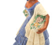 "Femme aux paniers de fleurs", statuette