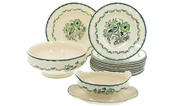 LONGWY - Décor "Emeraudes" - Service de 