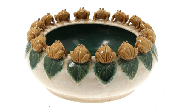 Grande coupe creuse en céramique à fond 