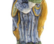 "Ste Marie", statuette en faïence polych