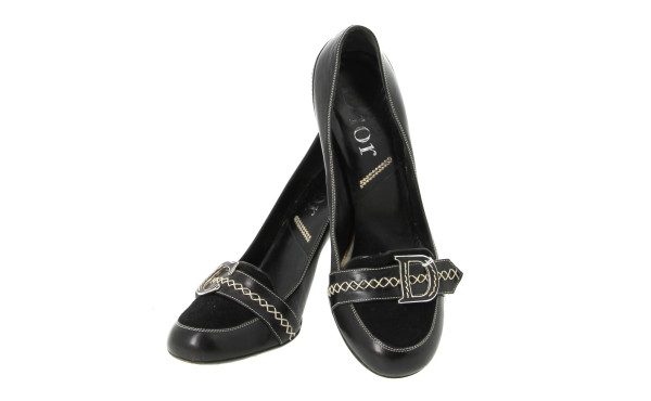 Christian DIOR - Paire d'escarpins noirs