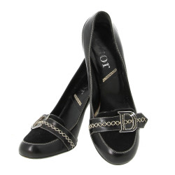 Christian DIOR - Paire d'escarpins noirs