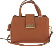 POURCHET - Sac en cuir camel, à deux ans