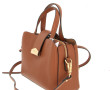 POURCHET - Sac en cuir camel, à deux ans