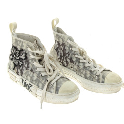 DIOR - Paire de baskets montantes Dior, 