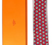 HERMES Paris - Cravate en soie à fond ro