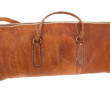 Sac week-end vintage en cuir brun, L 69 