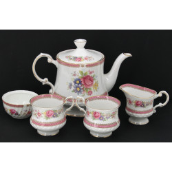 Tête à tête en porcelaine anglaise compr