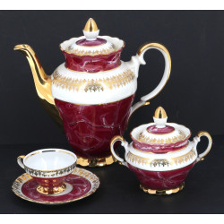 Service à café vintage en porcelaine bla