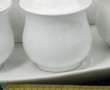 Service à crème en porcelaine blanche co
