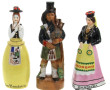 Lot de 3 carafes à liqueur en porcelaine