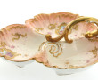 Serviteur trifeuille en porcelaine polyc