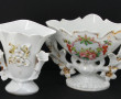 Lot de 6 vases de mariée anciens en porc