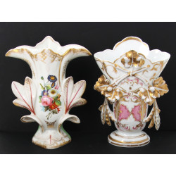 Lot de 6 vases de mariée anciens en porc