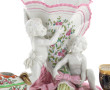 Encrier en porcelaine à décor floral : o