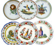 QUIMPER et MALICORNE - Lot de 6 assiette