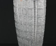 Vase en cristal taillé, H 24 x L 20,5 x 