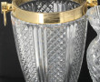 Lot comprenant 2 vases en cristal (H 23,