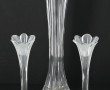 Paire de bougeoirs de table en cristal e