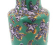 Vase en verre opalin vert à décor d'étoi