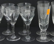 Lot de verres anciens dépareillés