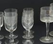 Lot de verres anciens dépareillés