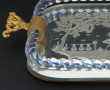 Petit plateau de courtoisie en verre de 