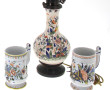 DESVRES - Lampe avec son globe en verre,