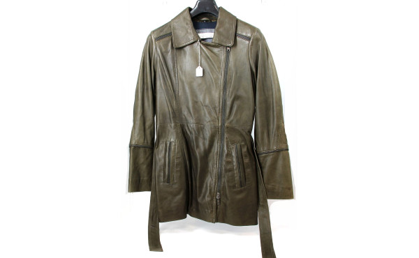 OAKWOOD - Veste longue de dame en cuir, 