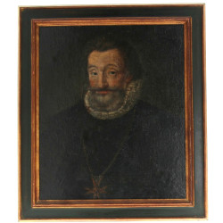 Ecole Française XVIIIème "Portrait présu