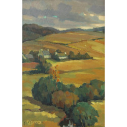 J.BRIAND (Xxème) "Vallée du Goyen", huil