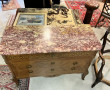 Commode style Transition en placage marb