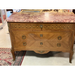 Commode style Transition en placage marb