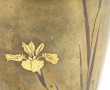 JAPON - Vase en bronze incrusté d'argent