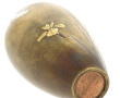JAPON - Vase en bronze incrusté d'argent
