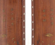 Paire de panneaux chinois en bois exotiq