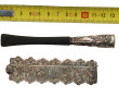Peigne de sac pliant en argent, travail 