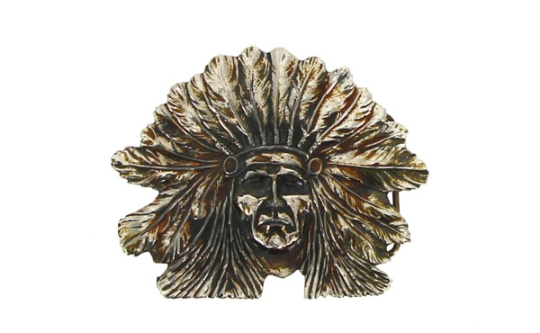 Boucle de ceinture chef indien manufactu