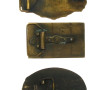 Lot de 3 boucles de ceinture décor US