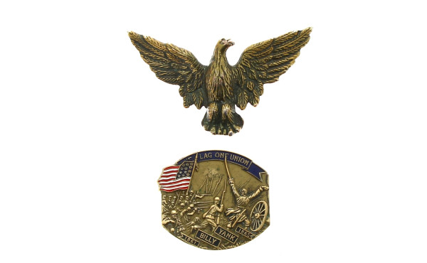 Lot de 2 boucles décor US : Lag of Union