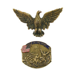 Lot de 2 boucles décor US : Lag of Union