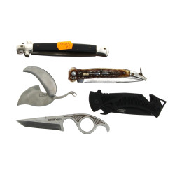 Lot de 5 couteaux modernes de différente