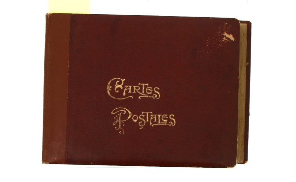 Album de cartes postales peu de CPA, ess