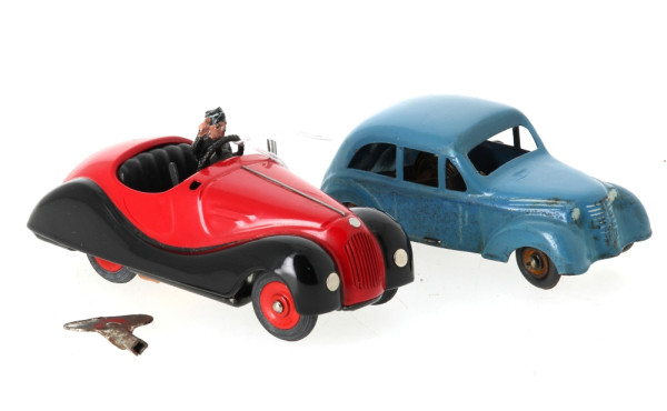 VOITURES - Lot de 2 jouets mécaniques à 