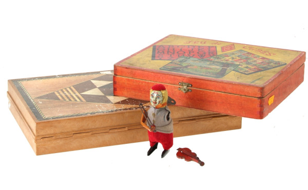 Clown violoniste mécanique avec clé (bra